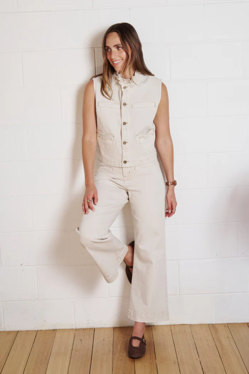Kireina Freya Jeans Sand