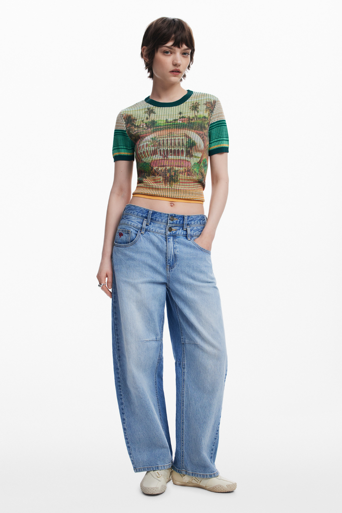 Desigual Landscape Knit T-Shirt