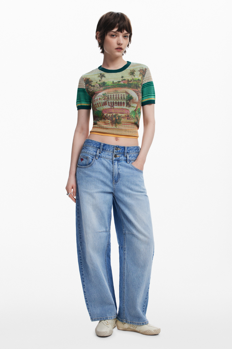 Desigual Landscape Knit T-Shirt