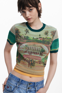 Desigual Landscape Knit T-Shirt