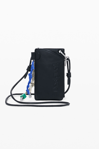 Desigual Leather Effect Phone Holder Wallet Black Pre-Order