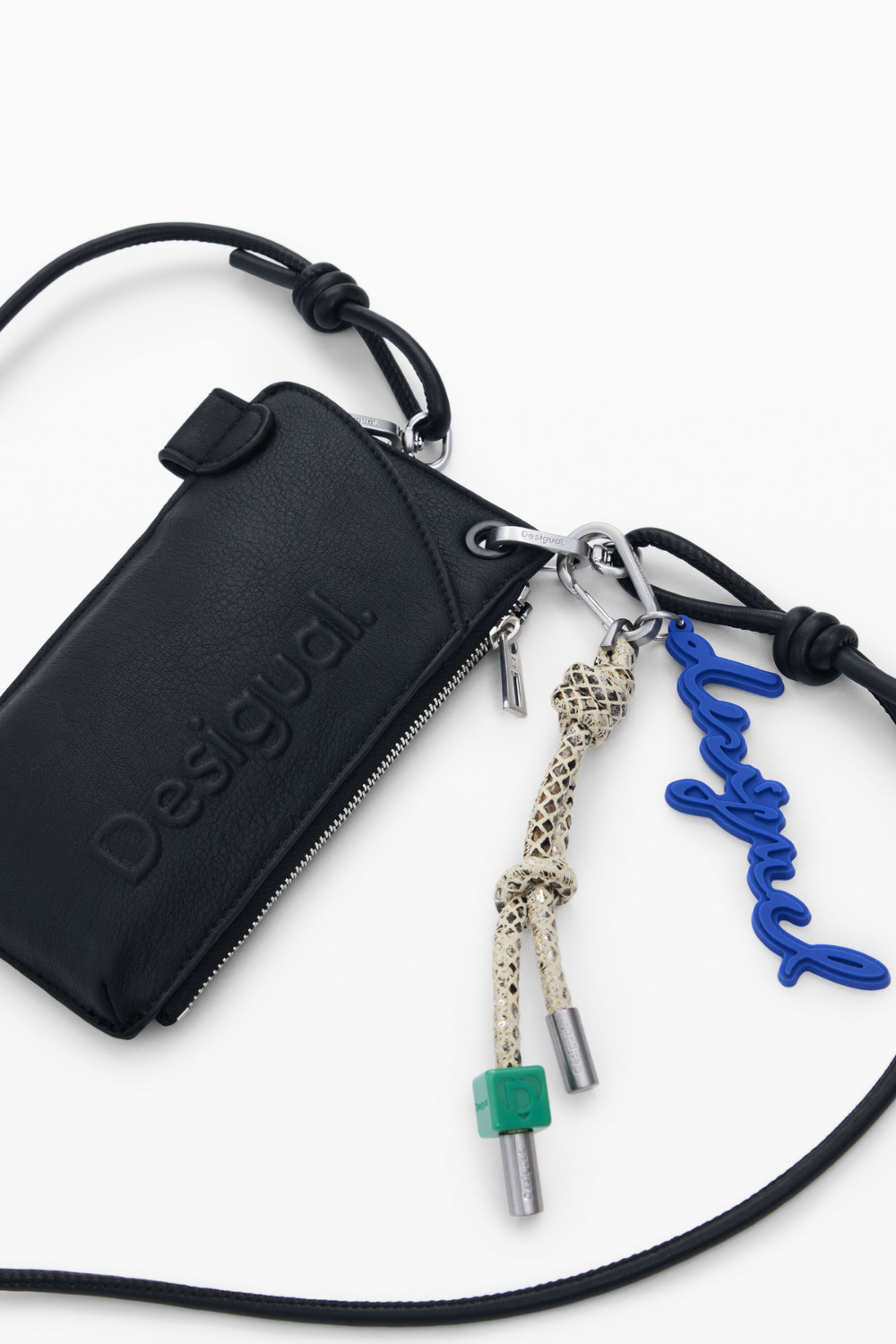 Desigual Leather Effect Phone Holder Wallet Black Pre-Order