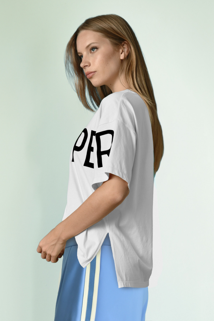 Cooper Left Hanging Tee White