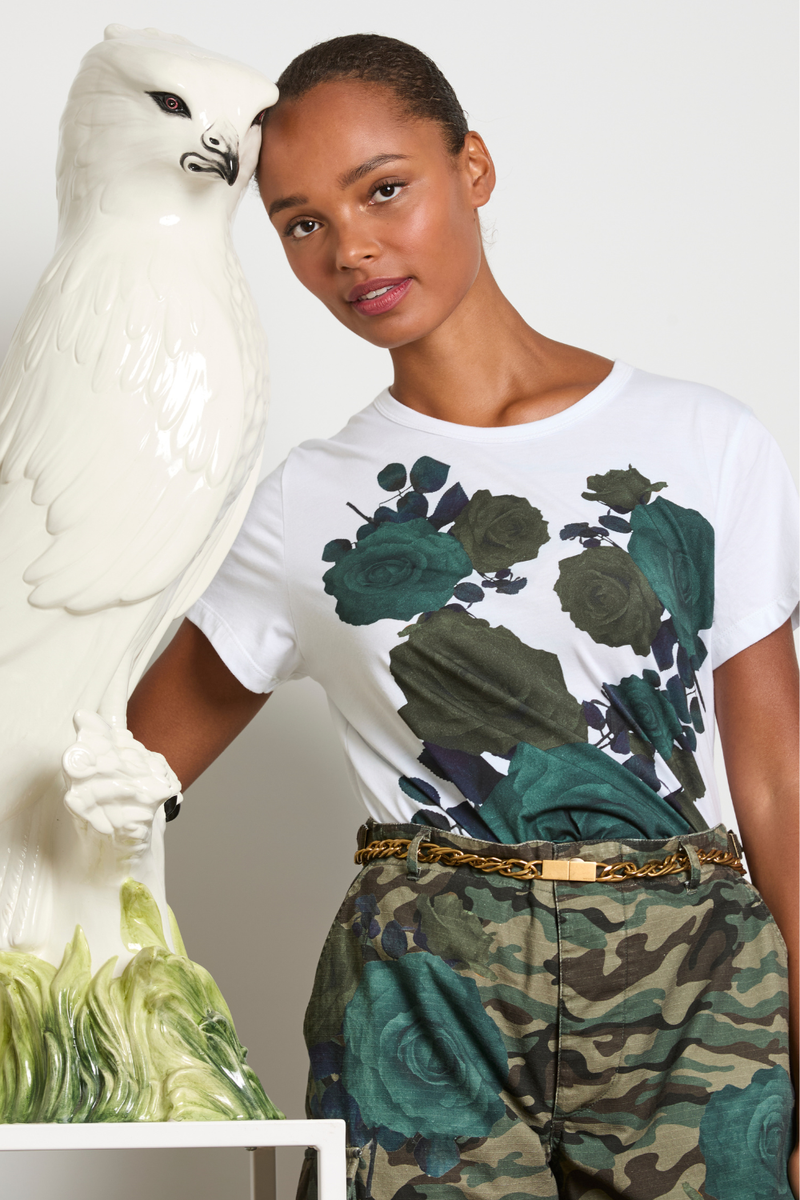 M.A.Dainty Lolly Tee White Rose