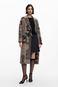 Desigual Long Patch Coat