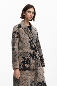 Desigual Long Patch Coat