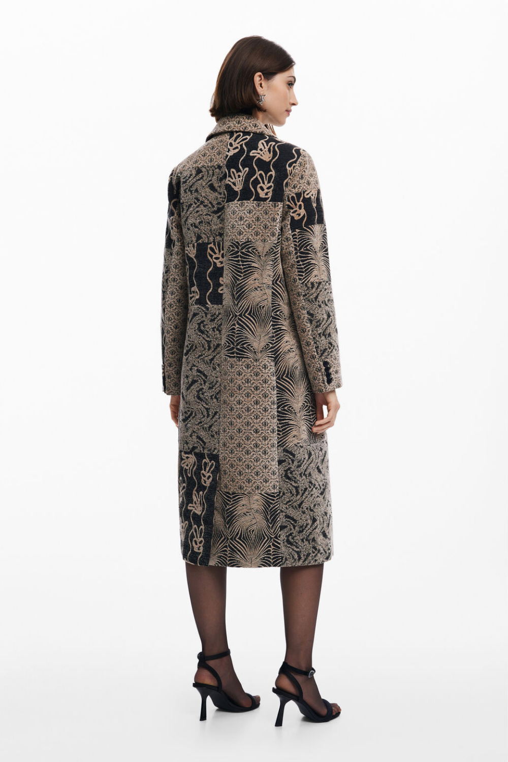 Desigual Long Patch Coat