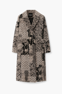 Desigual Long Patch Coat