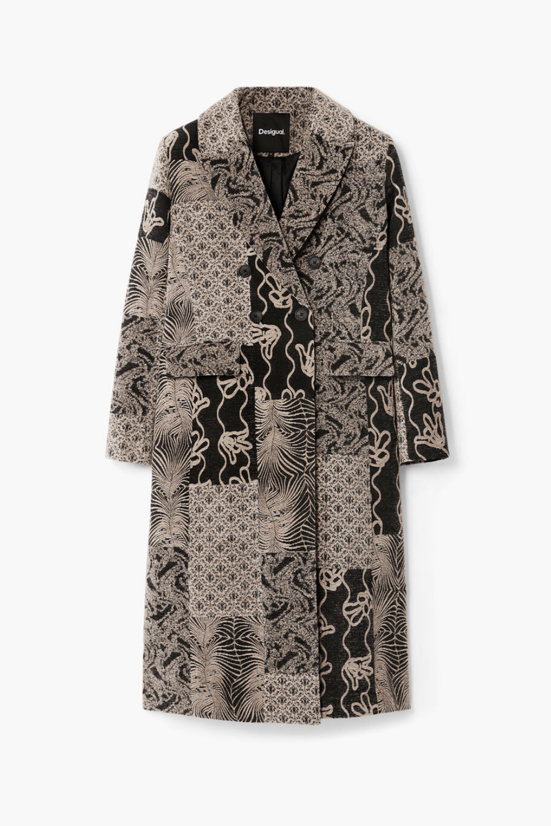 Desigual Long Patch Coat