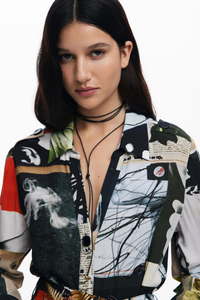 Desigual Long Shirt Dress By M. Christian Lacroix