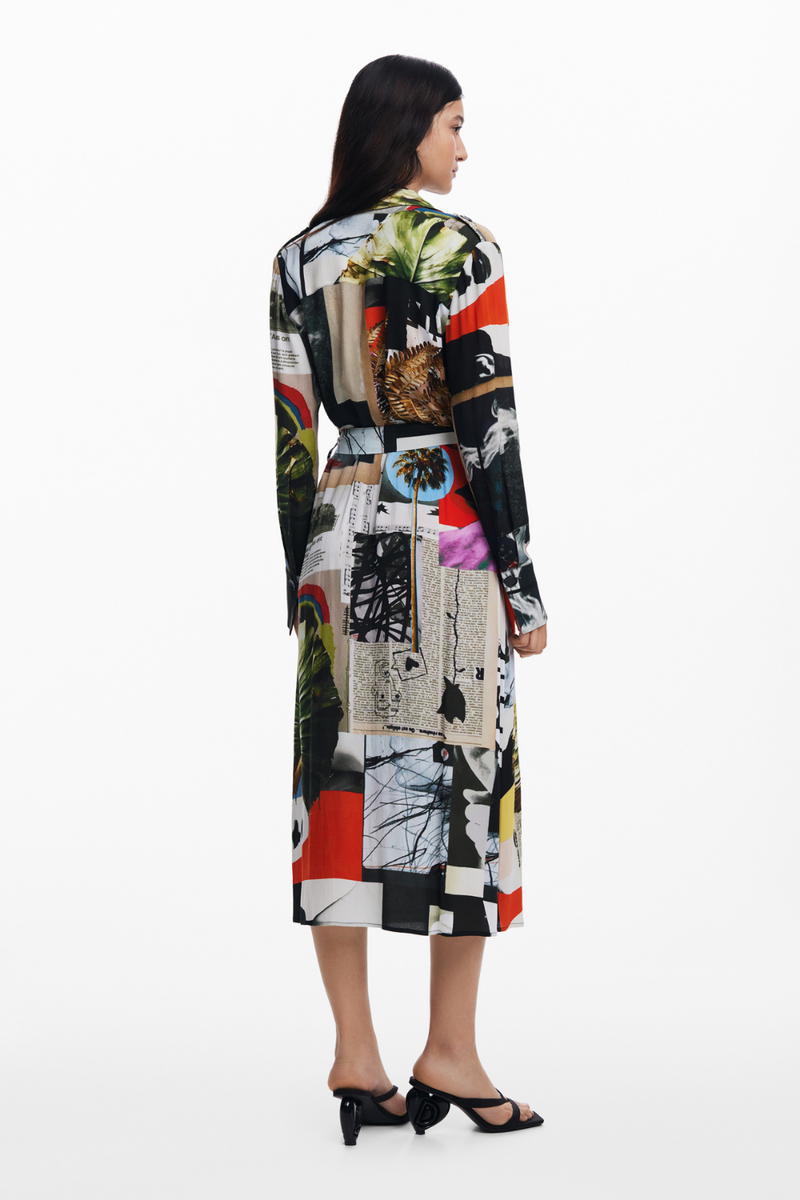 Desigual Long Shirt Dress By M. Christian Lacroix
