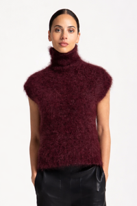 Lounge the Label Lerwick Knit Vest Merlot