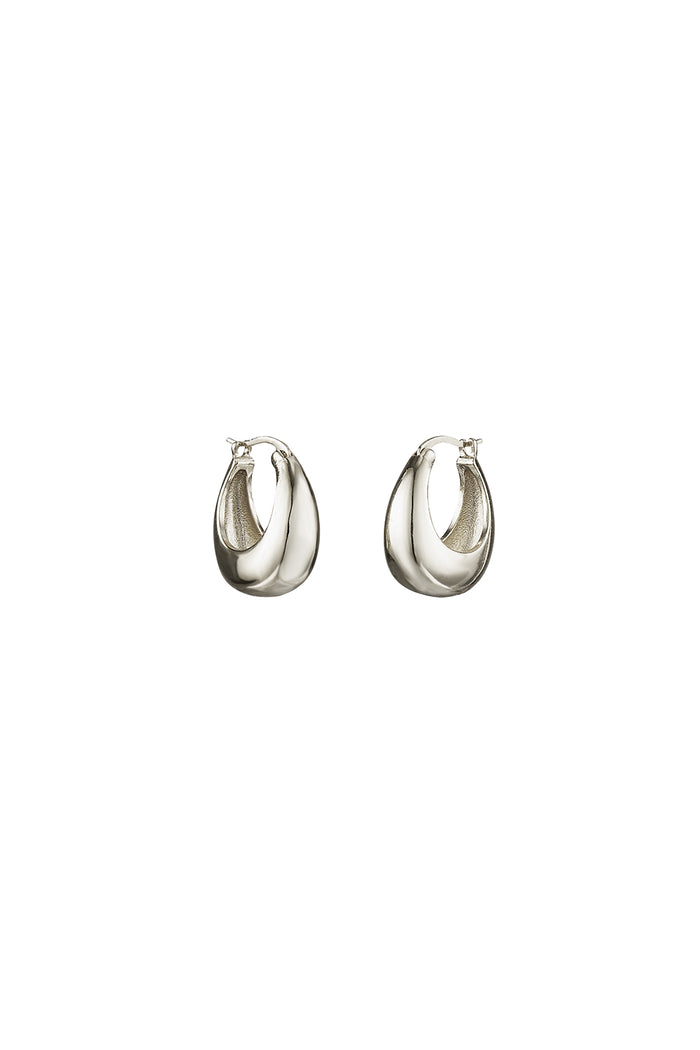 Bling Bar Lucia Hoops Silver Plating