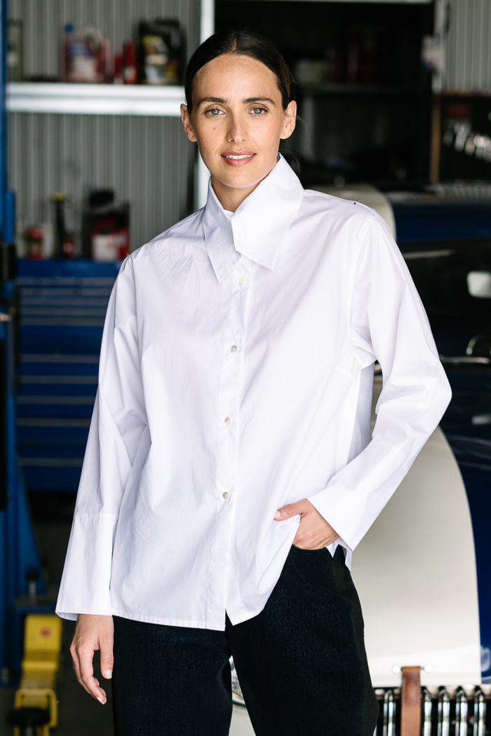M.A.Dainty Actress Shirt White