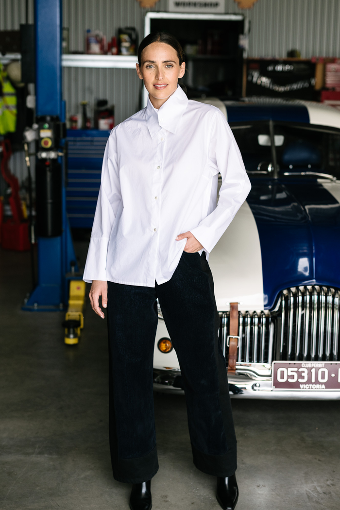 M.A.Dainty Actress Shirt White