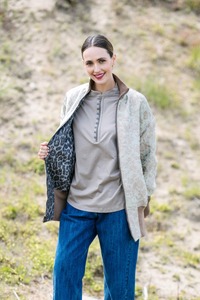 M.A. Dainty Boom Jacket Leopard Pistachio