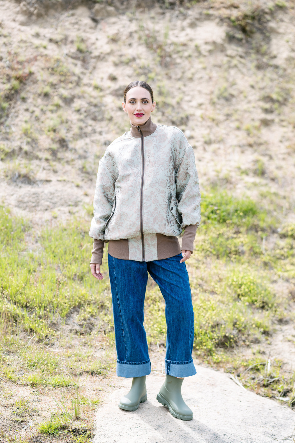 M.A. Dainty Boom Jacket Leopard Pistachio