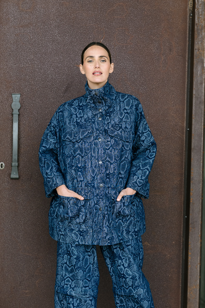 M.A. Dainty Croft Jacket Denim Snake