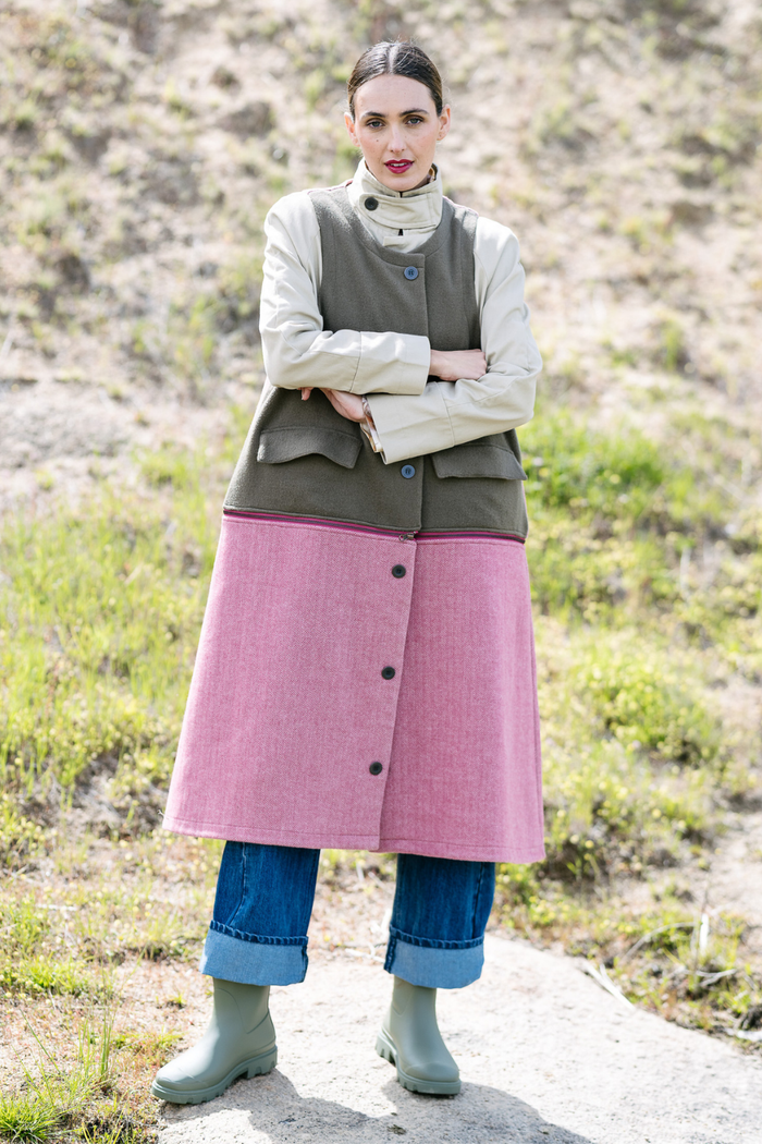 M.A.Dainty Freeze Detachable Coat