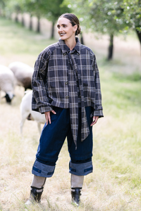 M.A.Dainty Goldie Jacket Brown/Gold Check Pre-Order