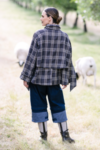 M.A.Dainty Goldie Jacket Brown/Gold Check Pre-Order