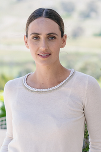 M.A. Dainty Miki Knit Jumper Whipped Cream Pearl Trim