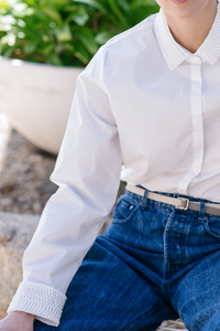 M.A. Dainty Stand By Shirt White Pearl