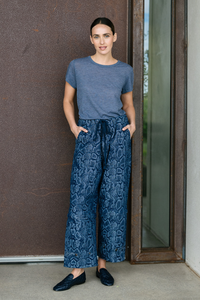 M.A. Dainty Trucker Denim Snake