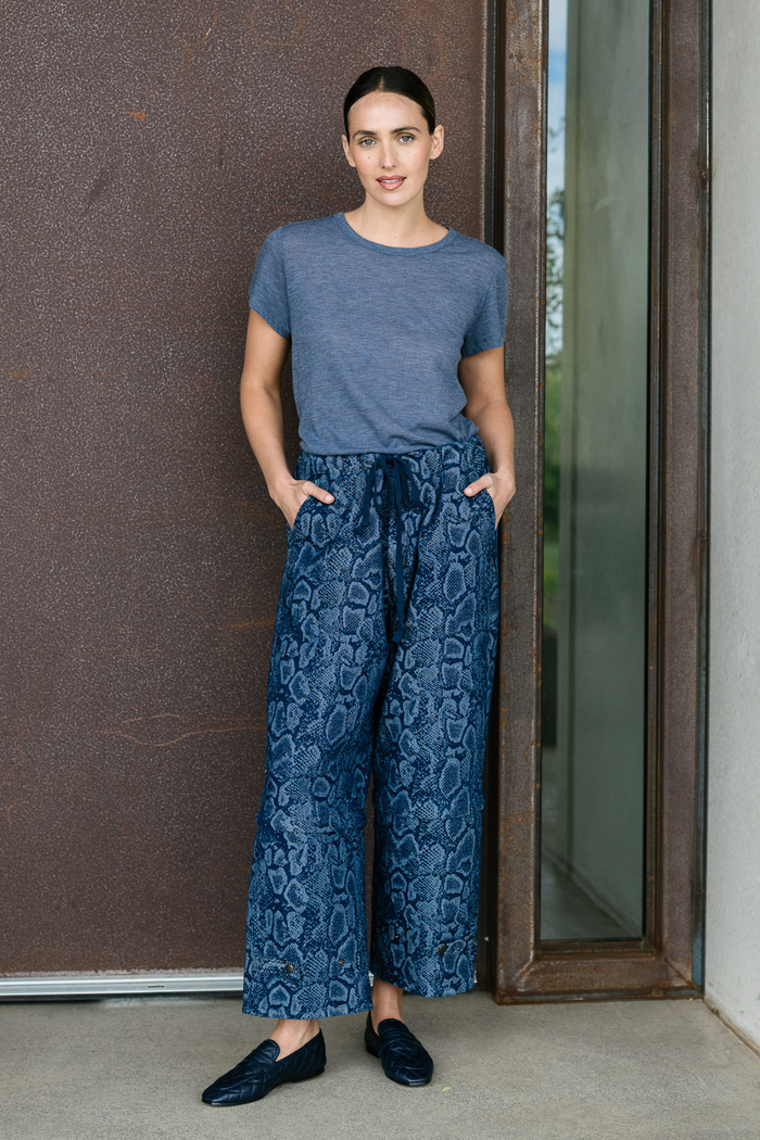 M.A. Dainty Trucker Denim Snake