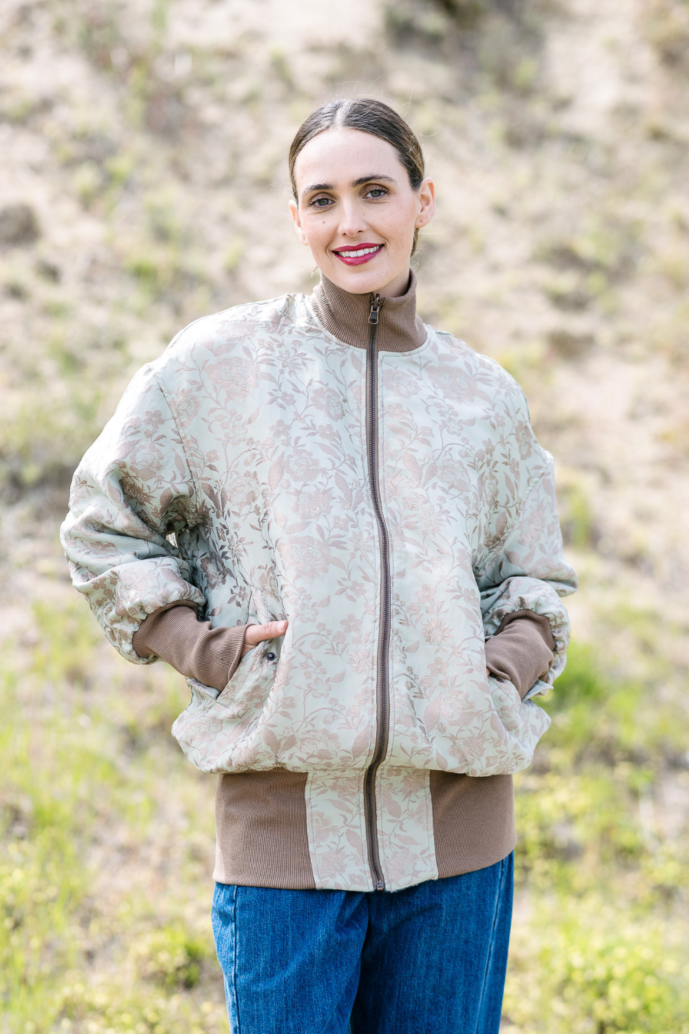 M.A. Dainty Boom Jacket Leopard Pistachio