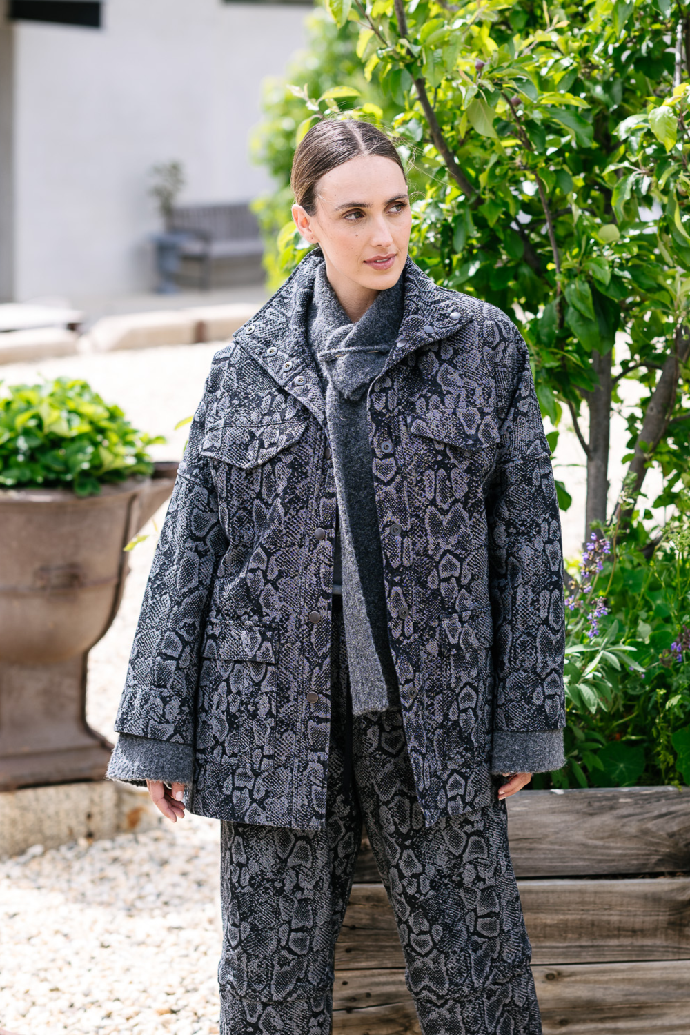 M.A. Dainty Croft Jacket Grey Snake