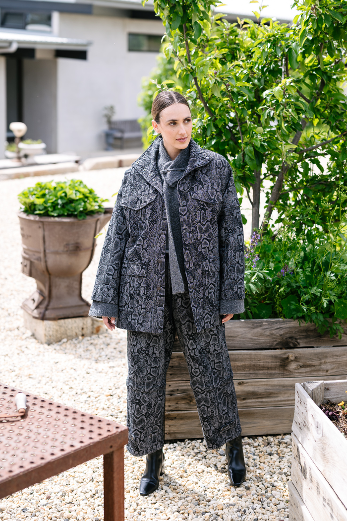 M.A. Dainty Croft Jacket Grey Snake