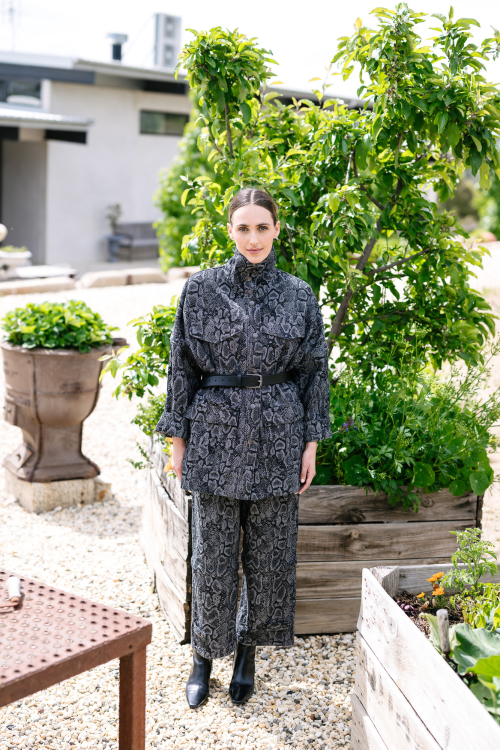 M.A. Dainty Croft Jacket Grey Snake