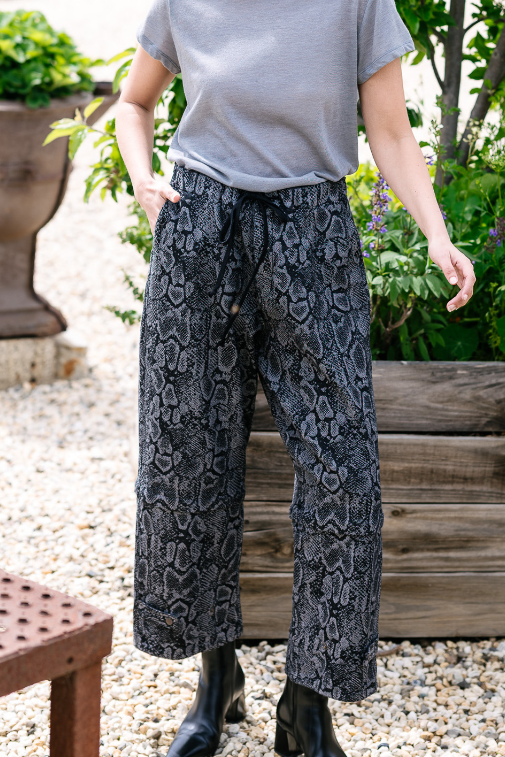 M.A. Dainty Trucker Grey Snake