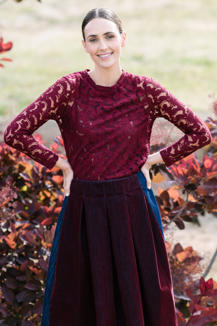 M.A.Dainty Barre Top Burnt Brick