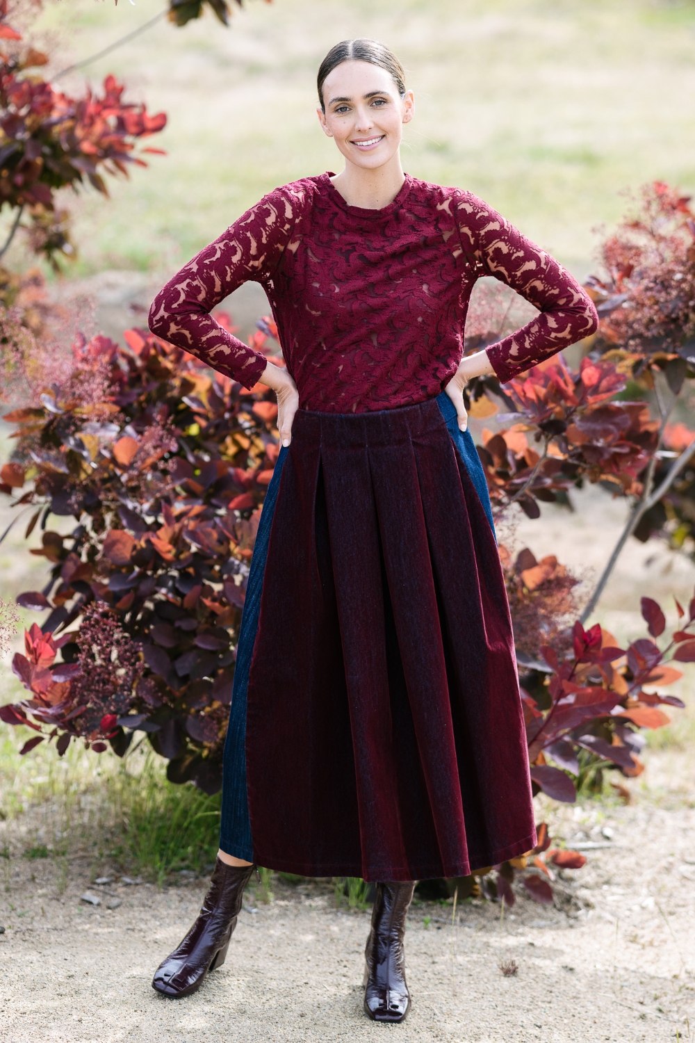 M.A.Dainty Barre Top Burnt Brick