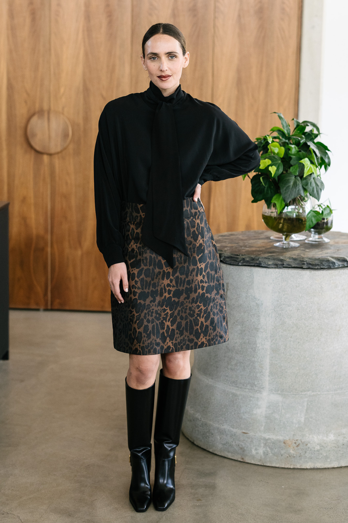 M.A.Dainty Inferno Skirt Leopard