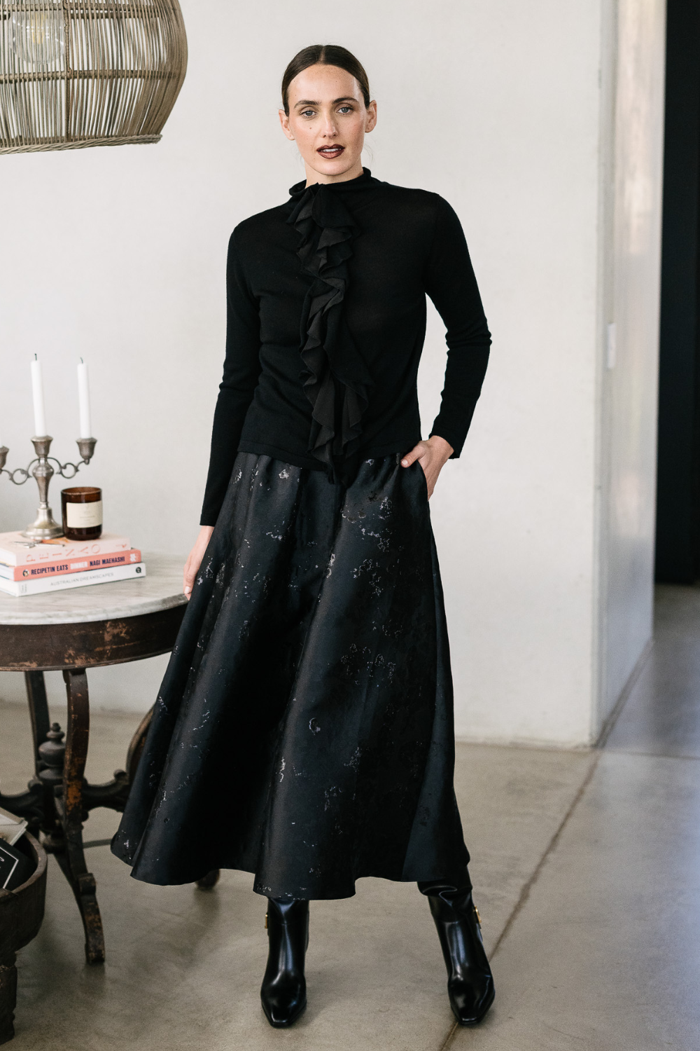 M.A.Dainty Lizzy Knit Black