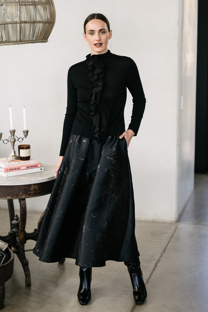 M.A.Dainty Lizzy Knit Black