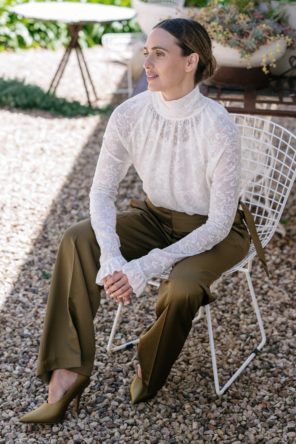 M.A.Dainty Veil Blouse Cream