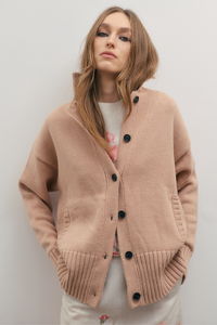 Maevarii Knit Bomber Rose Beige