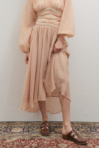 Maevarii Poetic Dreams Maxi Skirt Peach Pearl