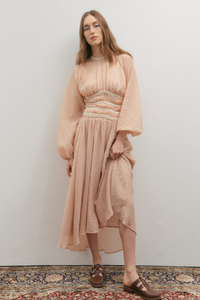 Maevarii Poetic Dreams Maxi Skirt Peach Pearl