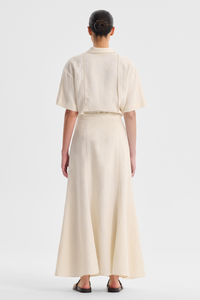 Morrison Linen Skirt Ecru