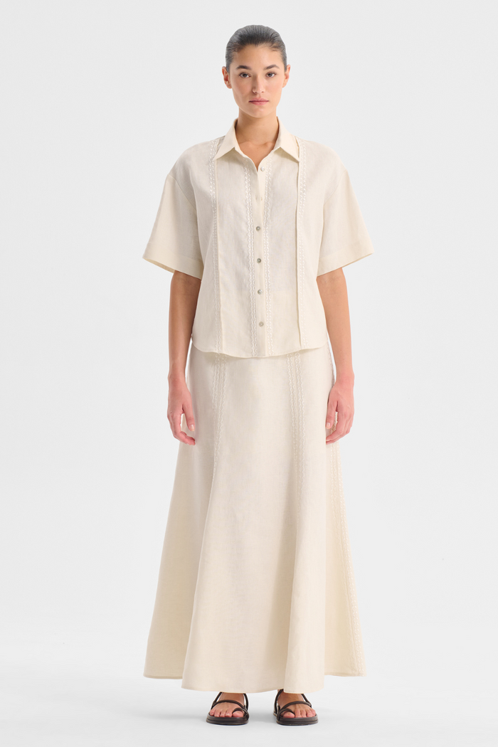 Morrison Maisey Linen Shirt Ecru