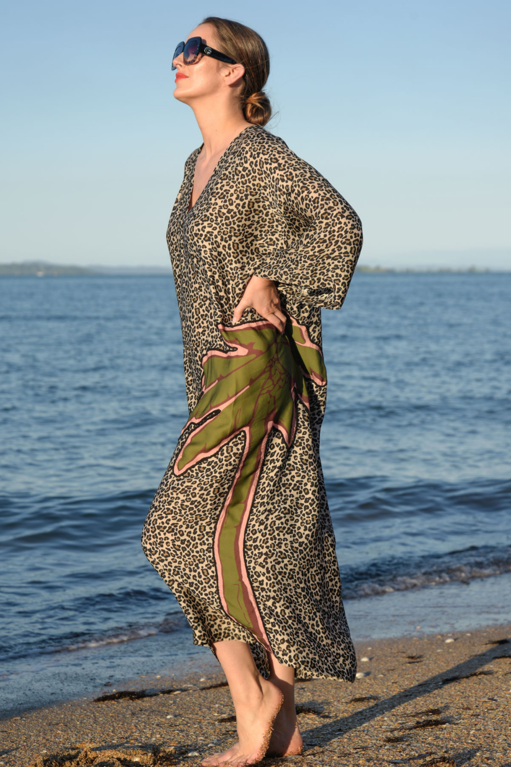 Curate Making It Purr-Fect Dress Leopard Palm Pre-Order
