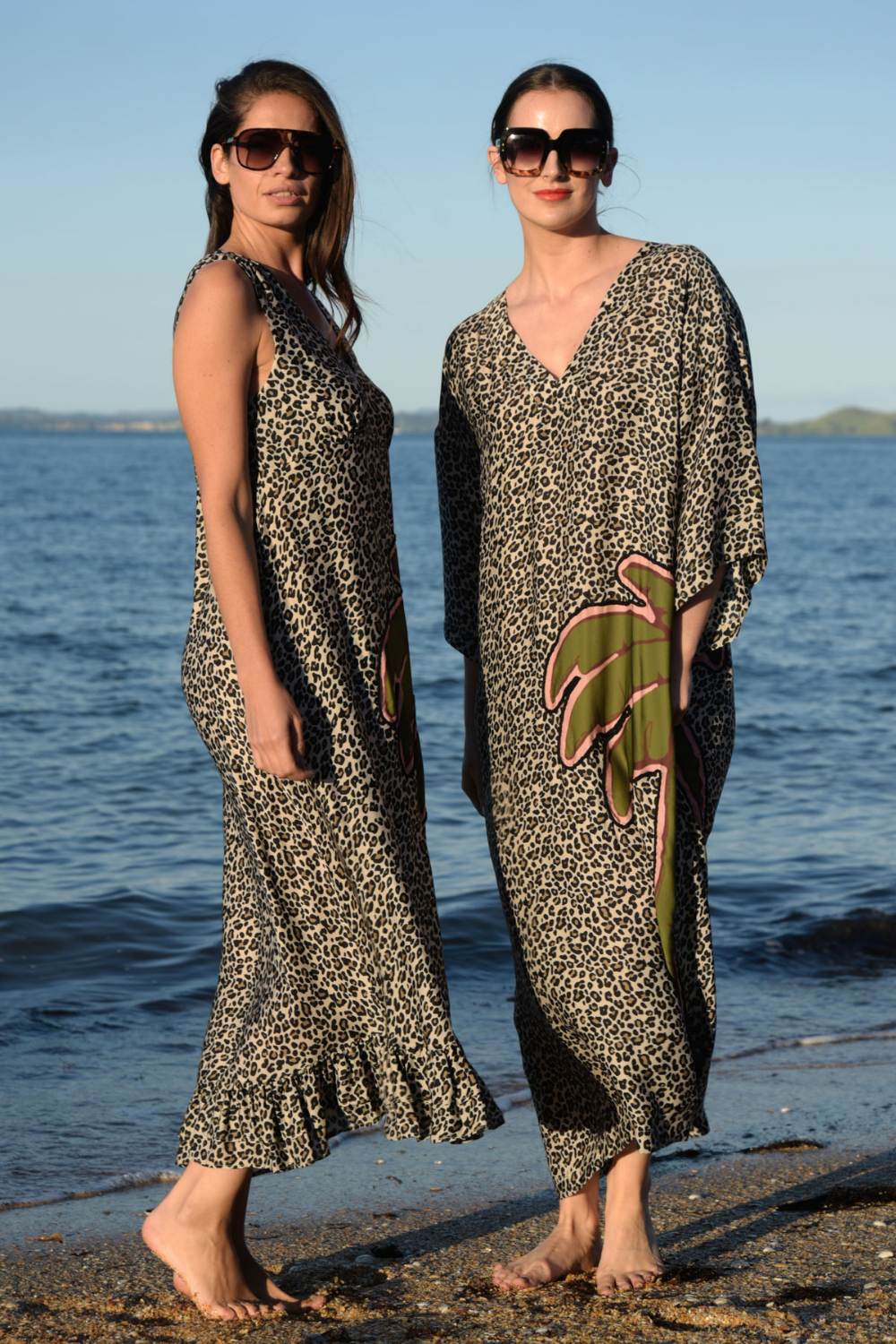 Curate Making It Purr-Fect Dress Leopard Palm Pre-Order