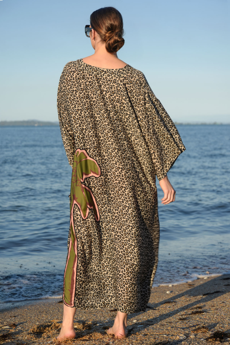 Curate Making It Purr-Fect Dress Leopard Palm Pre-Order