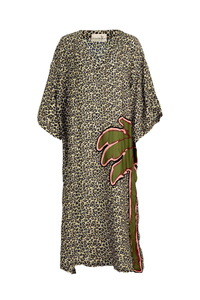 Curate Making It Purr-Fect Dress Leopard Palm Pre-Order