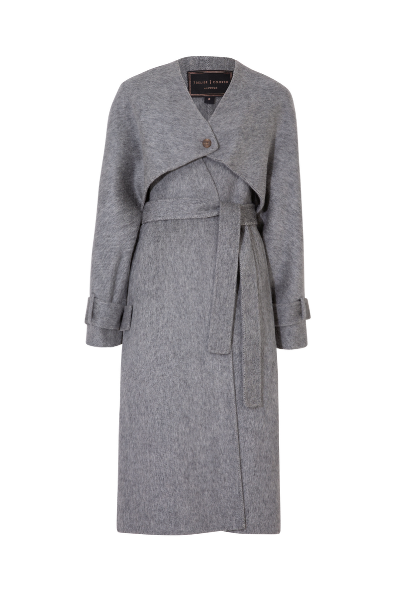 Trelise Cooper Meet Me In Paris Coat Grey Melange Pre-Order